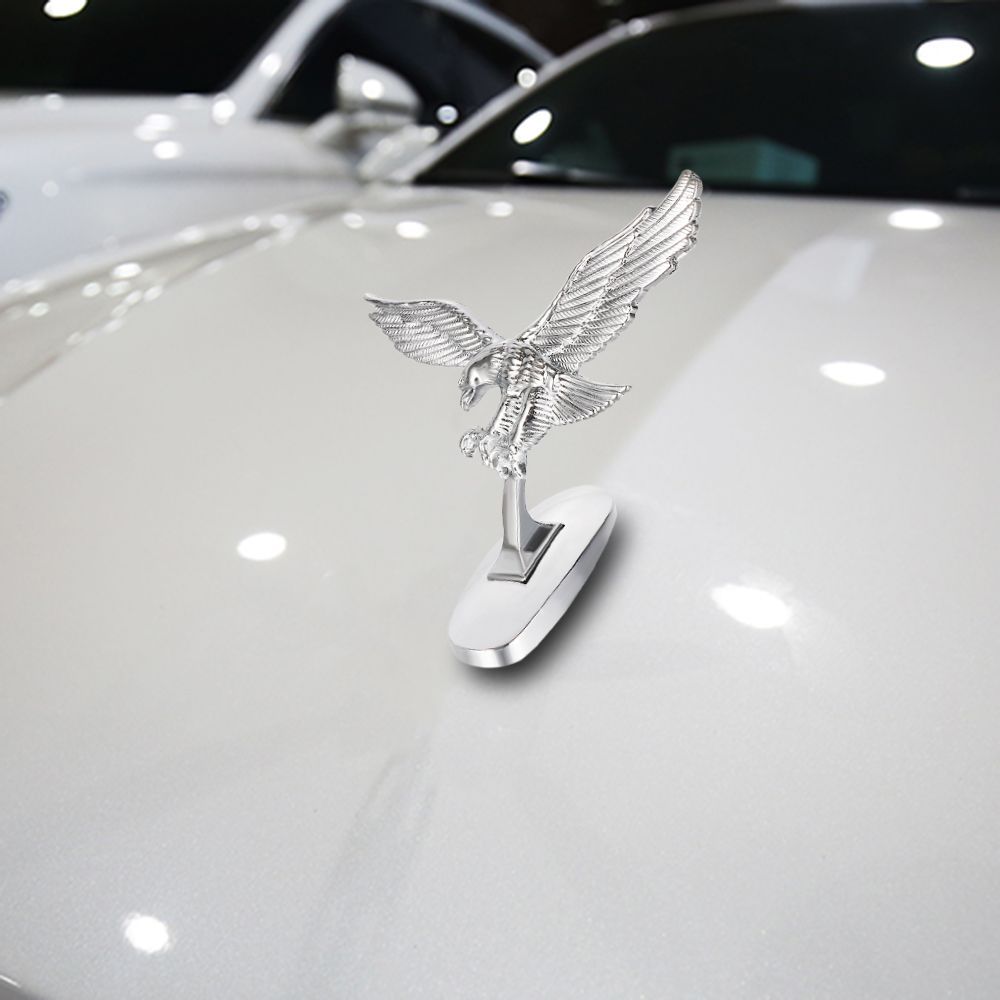 Car 3D Angel Eagle Ornament Badge Engine Hood Emblem Auto Sticker Front Cover Logo Modification Accessories Exterior Decoration