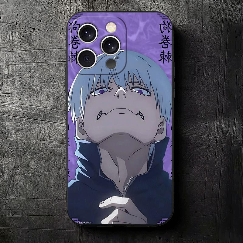 Anime Inumaki Toge JUJUSU Soft Phone Case for iPhone 16 16E 17 Air 15 Pro Max 14 Plus 13 Mini 11 12 7 Black Cover Back Shell