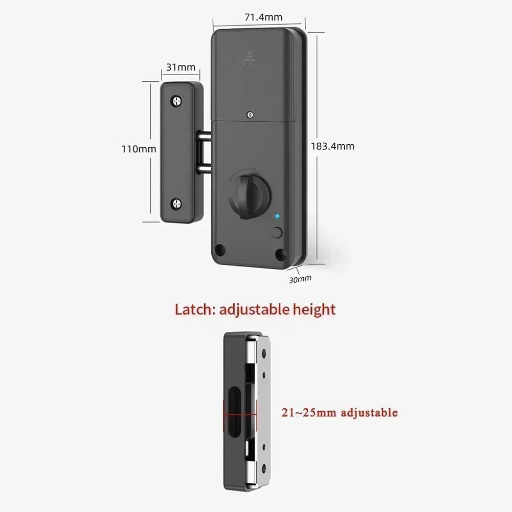 

For Tuya App Compatible Smart Invisible Door Lock for Indoor For Wooden Doors with Multiple For Unlock Options China Mainland