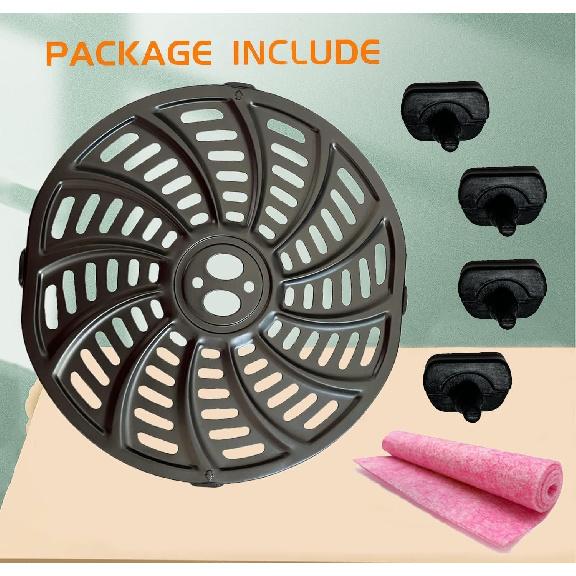 4QT Air Fryer Grill Plate for Gourmia GAF486 4 Quart Digital Air Fryers, Upgraded Grill Pan Crisping Plate Tray Rack Shelf Grate Grid for Gourmia Air