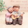 Resin Elderly Couple Statue: Anniversary & Birthday Gift for Home Decor