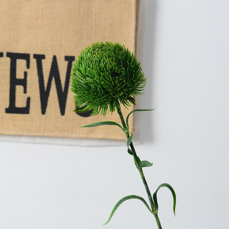 

1/3 шт. Искусственные гвоздики Искусственные цветы Растения Букет Пластиковое растение Искусственные цветы Шар из травы для помещений и улицы(зеленый 1PC