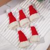 1-10pcs Christmas Doll Mini Finger Wool Hat Scarfs DIY Doll Packaging Accessories Decoration Wine Bottle Activity Scene Props