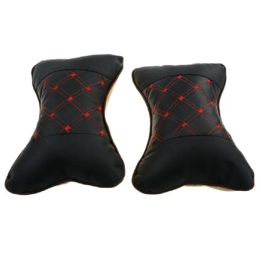 

кожаная подушка для автокресла, дышащая подушка для головы, шеи, защитная подушка, подушка для подголовника, подушка для подголовника красный