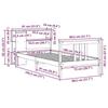 VidaXL Bunk Bed Without Mattress 75x190 Cm Solid Pine Wood 3322291