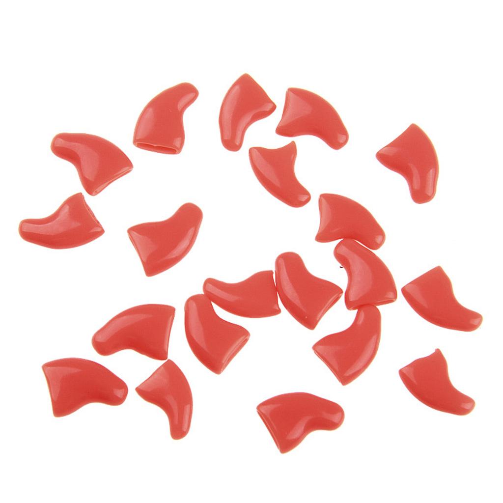 Silikonowe Miękkie Nakładki na Pazury Kota Zwierzak Kot Miękkie Łapki Ochraniacz na Pazury Pokrowiec Z Darmowym Klejem i Aplikatorem dla Kociaka 20 szt./partia