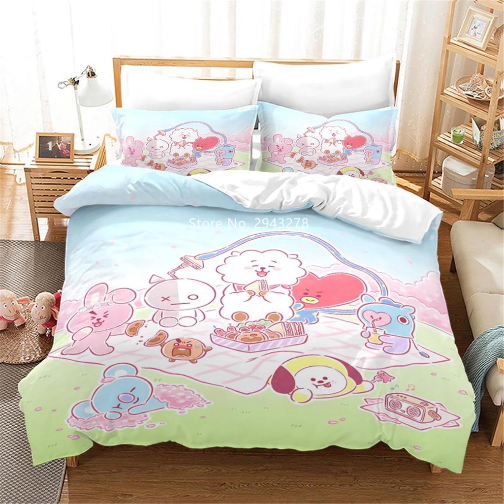 Lovely Cartoon Series Design Comfortable Duvet Quilt Cover Pillowcase Bedding Set Boys Bedroom Decoration Home Textile