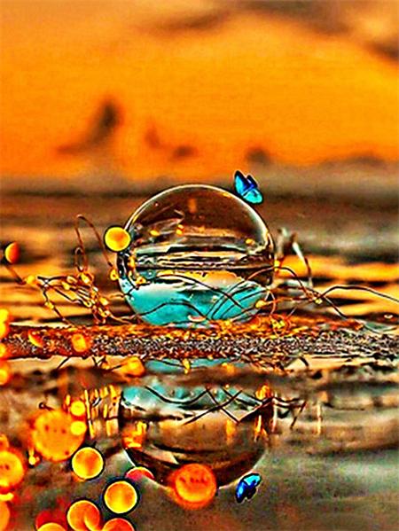 5D Diamond Painting New Arrivals Seaside Bubble Home Decor Full Square Round Embroidery Mosaic Beach Landscape Wall Art