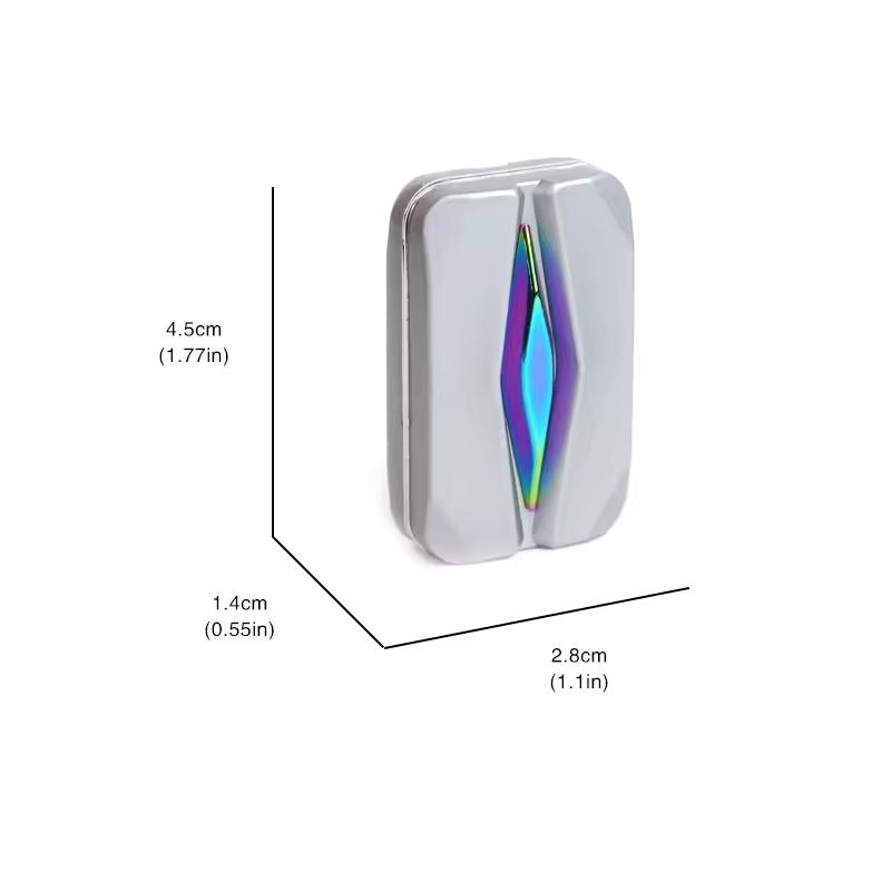 Deslizador Fidget de Metal EDC Portátil Legal Brinquedo de Empurrar com a Ponta do Dedo Alívio de Estresse Brinquedo de Mesa para Adultos TDAH Alívio de Ansiedade Presente de Escritório
