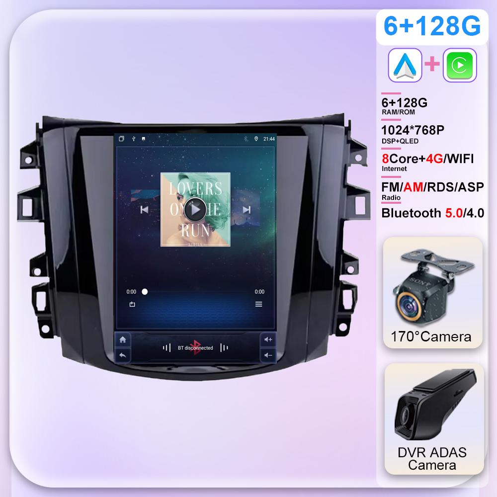 Android 14 For Nissan Navara Terra Frontier NP300 2018 -2020 Tesla Style Car Radio Stereo Multimedia Video Player 5G GPS Display