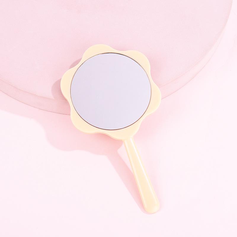 

Портативное компактное ручное зеркало для макияжа - Мини креативный дизайн 14x7.5x0.2cm, 28.7g жёлтый