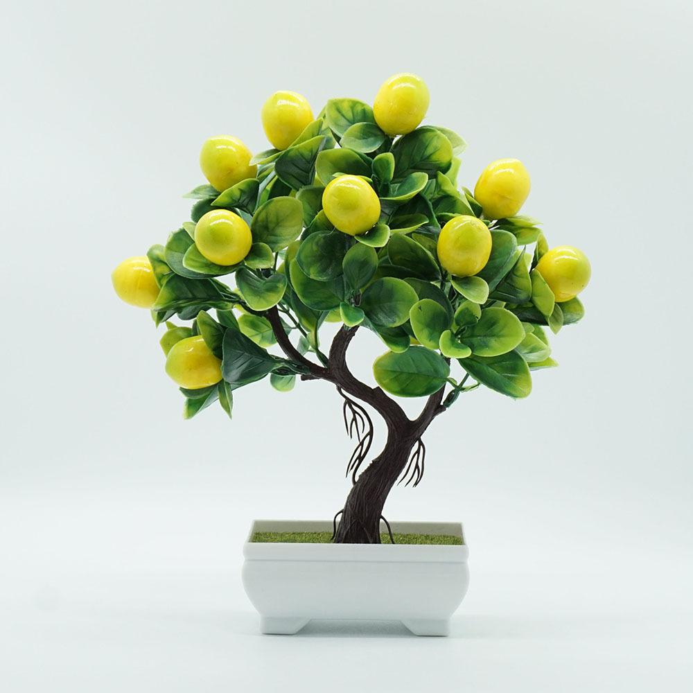Artificial Plants Bonsai Small Fruit Tree Potted Bonsai Simulation Decor Artificial Ornaments Artificial Plant Bonsai Home Decor