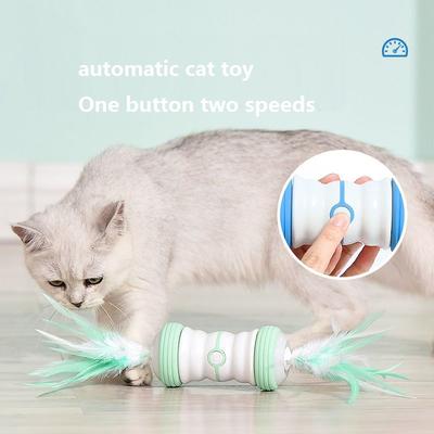Elektryczna Zabawka dla Kota Automatyczna Zabawna Kula dla Kota na Ukojenie Nudy do Rozładowania Emocji Zabawny Patyk dla Kota Miau Samochodzik Ładowanie