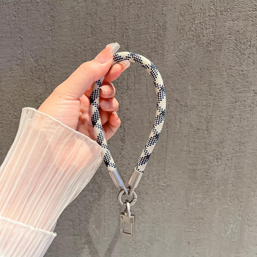 Popular Mobile Phone Lanyard Strong 8mm Nylon Rope Wrist Portable Keychain Bag Pendant Anti-loss Short