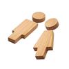 Men and Women Wood Toilet Sign Set for Home Office Restaurant Decors Bathroom Door Signs Restroom Signage Wall Decors