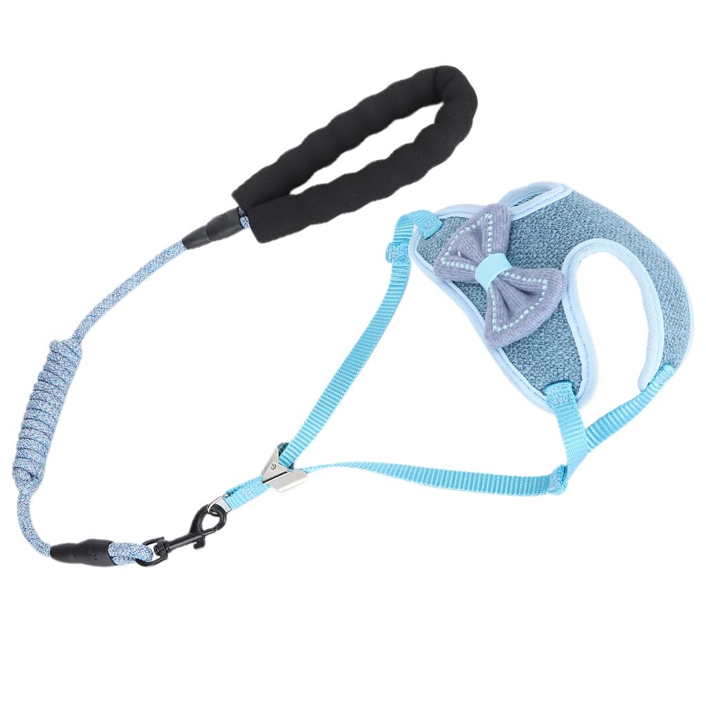 Postroj pro kočky AntiLost s vodítkem, popruh pro vestu Pet EscapeProof na venčení, modrý