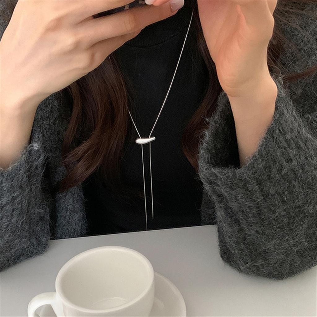 Charm Necklace Adjusting Metal Chain Necklace Alloy Texture Unique Necklace Pendant Necklace for Various Occasion