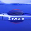Car Door Sticker Carbon Fiber Scratches Auto Handle Protection Film for Toyota TRD GR Yaris Hilux Corolla Prius Avensis Emblem Auris