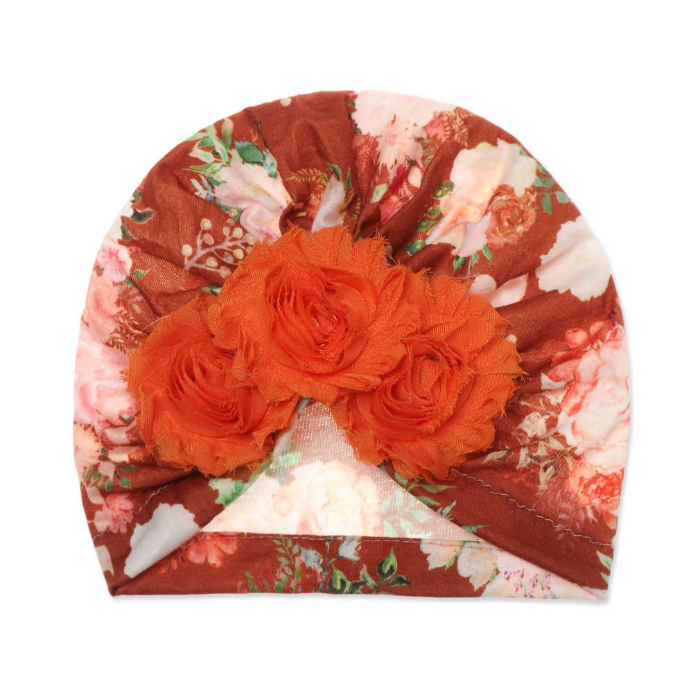 Roztomilý Sweety Dětský Opalovací krém Dětský Květinový Turban Klobouk Elastická Květinová Čelenka Mašle Vlasová čelenka Čepice