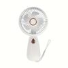 Portable Handheld Mini Fan with LED Light, USB Rechargeable, Quiet 3-Speed Cooling Fan