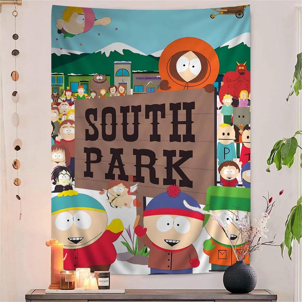 Cartoon-SouthparkS Cartoon Tapestry Wall Hanging Decoration Household Home Decor 100X70CM