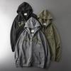 Hooded Cardigan Hoodie Men's Zip-up American Vintage Spring and Autumn Knitted Outerwear Export Overplus Order Men's Clothing Clothes