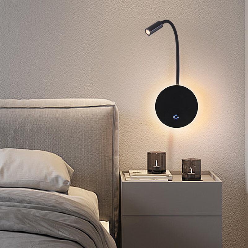 OEING Regulowana Kinkietowa Lampa Dotykowa do Czytania z USB