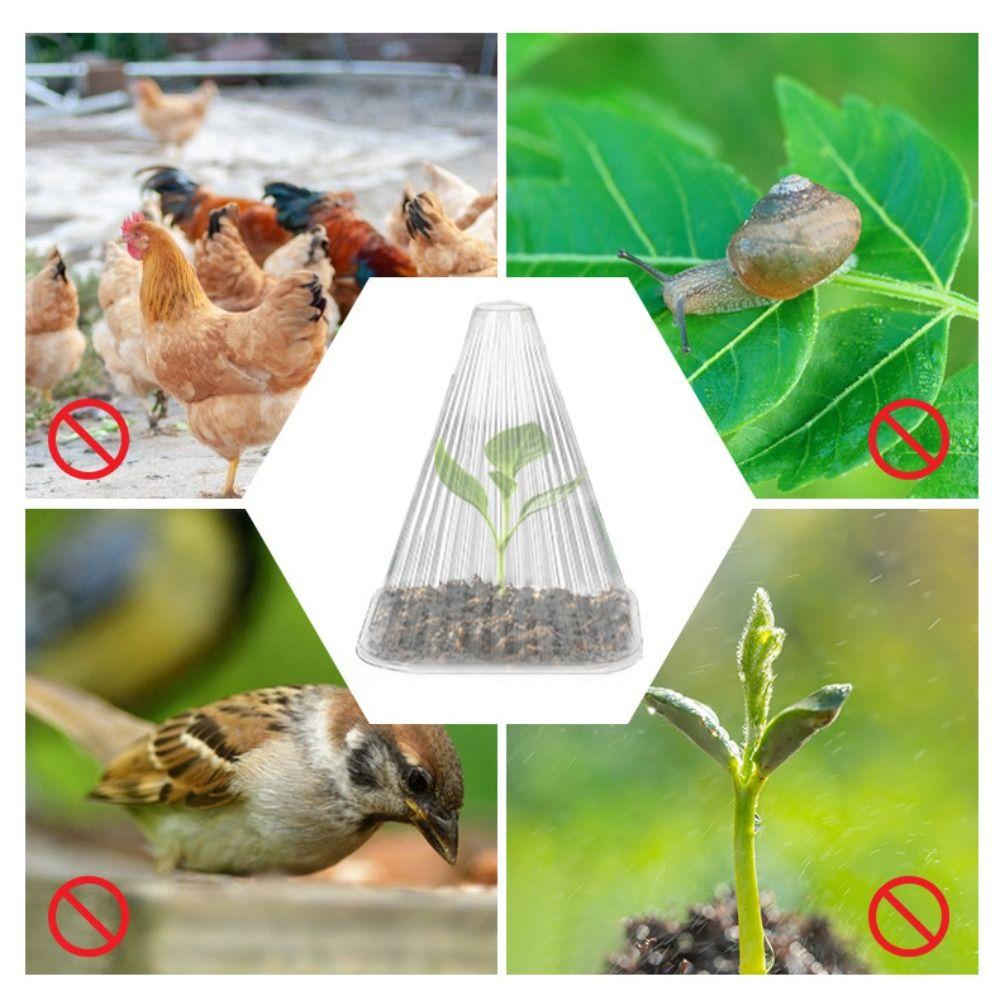 20 szt. Wiatroszczelna osłona na sadzonki roślin, stożkowa osłona na kwiaty, osłona izolacyjna roślin, osłona przeciwmrozowa