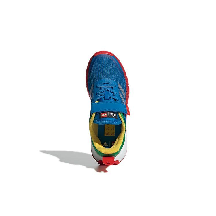 LEGO x adidas Sport J Šokově modrá zelená Dětské tenisky Cloud-White GY2612