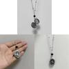 Gothic Moon Raven Goddess Necklace With Geometric Pendant For Women