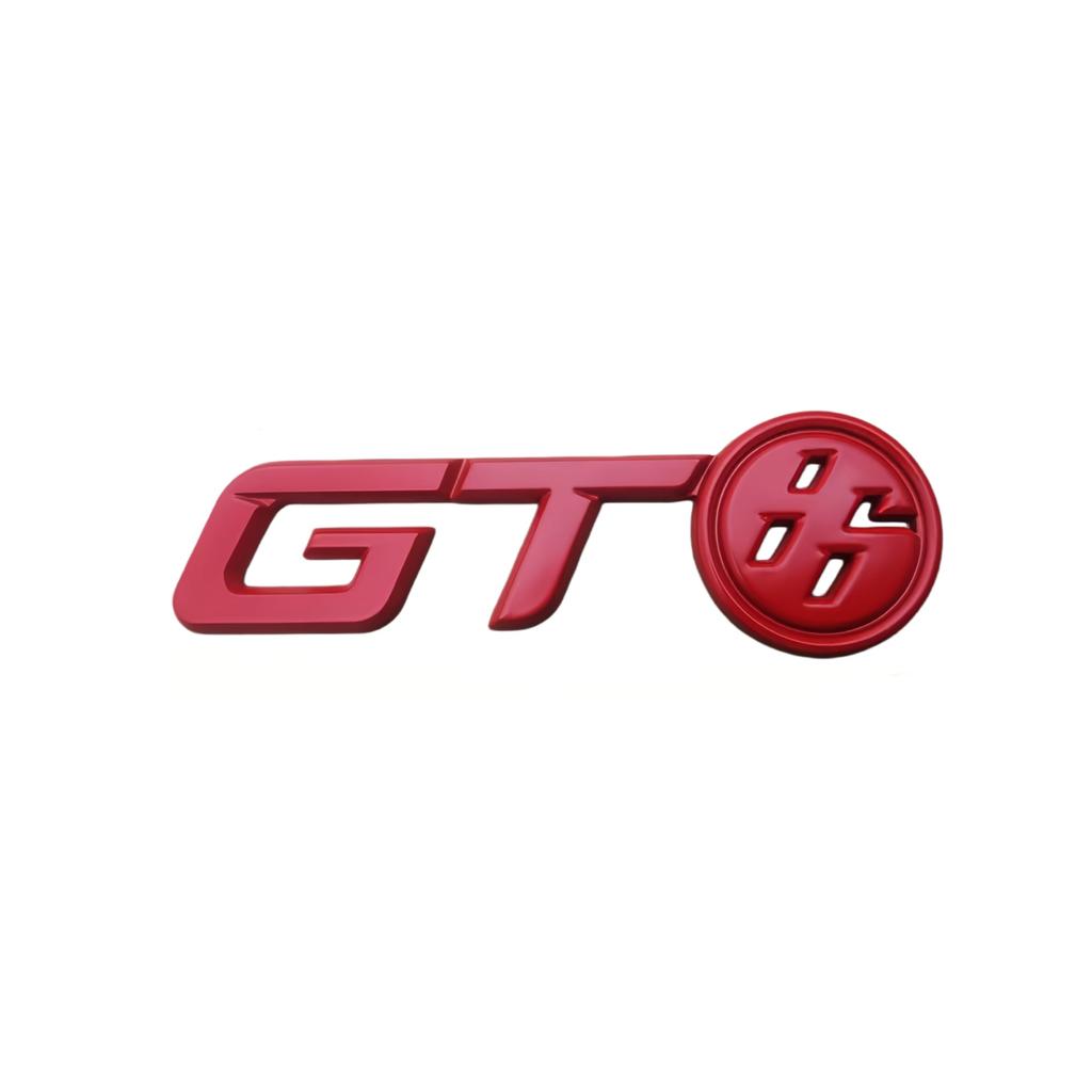 1Pc 3D Metal GT Logo Car Hood Fender Trunk Rear Bonnet Nameplate Decal Emblem Badge Sticker