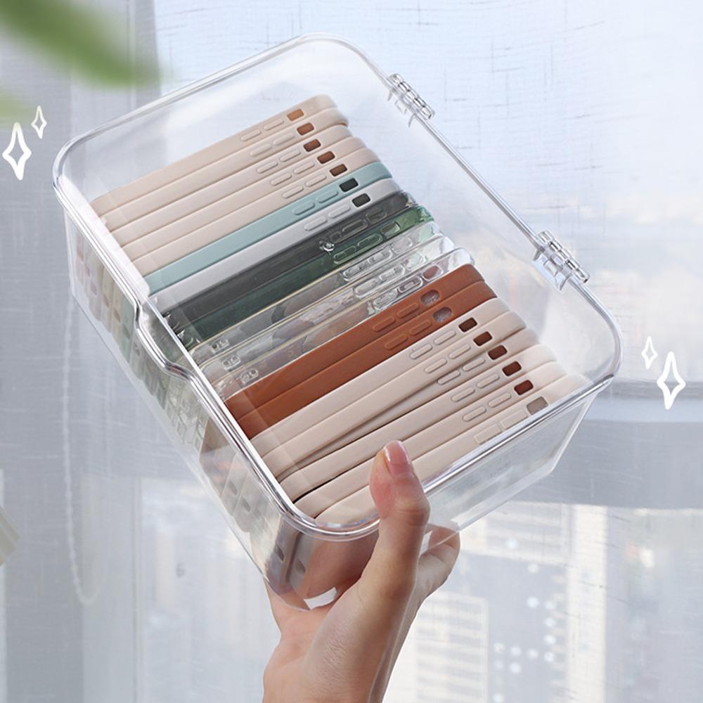 Space Saving Plastic Storage Box Large Capacity Organizer Bin Desk Organizer Storage Bins  Home