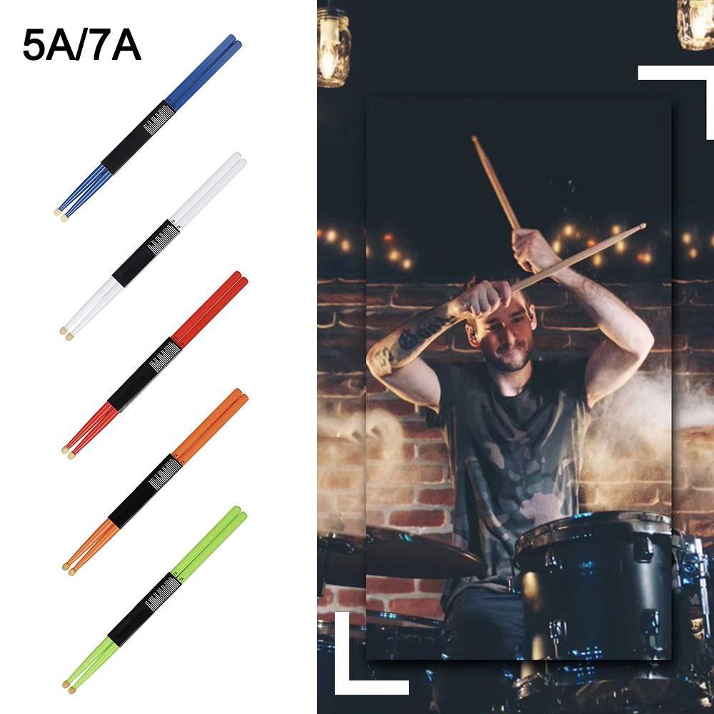 Percussion Instrument Accessories 5A 7A Drum Sticks Drum Hammer Musical Instruments Accessories Professional Colorful Drumstick