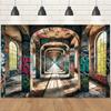 2D Plane 1 Piece of Discarded Corridor Polyester Background Suitable for Birthday Parties Photo Booths and Outdoor Activities
