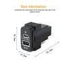 1pc Quick Car Charger TYPE-C PD USB Interface Socket 12V/24V Use For Mitsubishi Outlander LancerEX Pajero Sport ASX V73 V93 V97