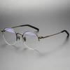 Titanium Eye Glasses Frame Men Vintage Square Prescription Eyeglasses Women Male Optical Spectacles