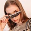 One-piece Mirror Blocking Sunglasses Futuristic Y2K Shades Simple Women Eyeglass  Running