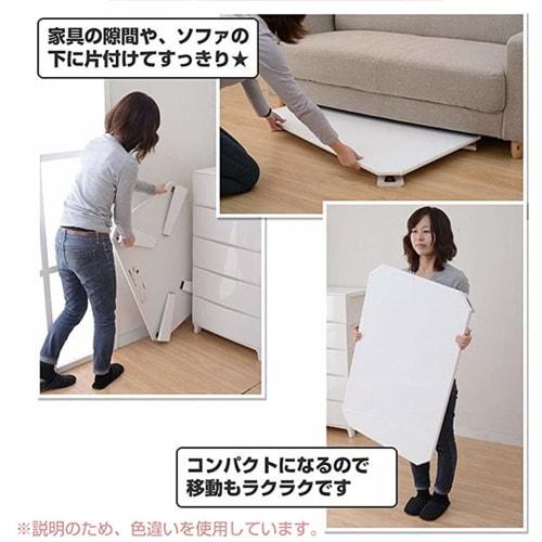 Yamazen (YAMAZEN) Folding Low Table, 75cm Wide x 50cm Deep x 32cm High, Moisture- and Heat-Resistant Tabletop with Anti-Scratch Felt, Folding Legs, Fu