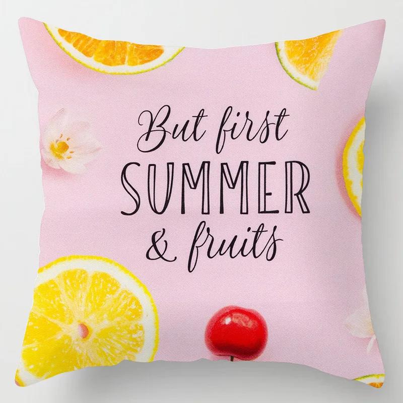 Sofa Bed  Pillowcase Bedroom Home Decor Summer Fruit  Hawaiian Holiday
