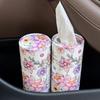 1 Stück Neuer 3-lagiger Auto-Heim-Taschentuchhalter mit Blumenpapierzylinder Papierbecherhalter Zylinderbox Auto-Innenraum