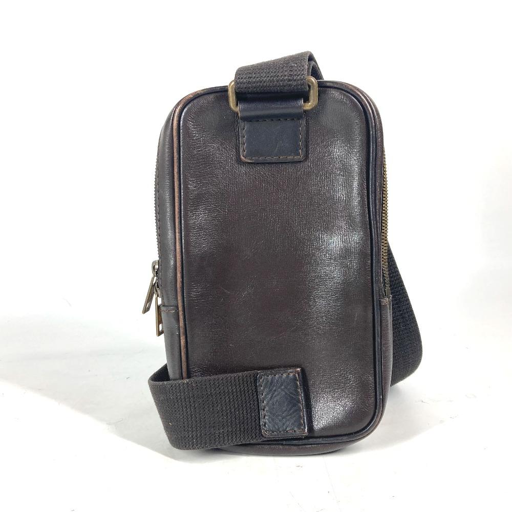 Louis Vuitton M92535 Utah Sui Belt Waist Pouch body bag Utah leather Cafe Brown