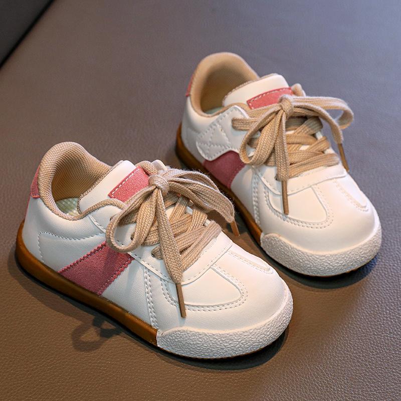 Children's Board Shoes Low-top Sports Shoes 2025 Autumn Medium and Small Children Girls Baby Little White Shoes Soft Sole Boys Thin Baseplate