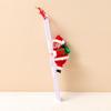 Santa Claus Electric Climbing Ladder Toy - Christmas Gift Beads for Chimney and Tree Decoration.