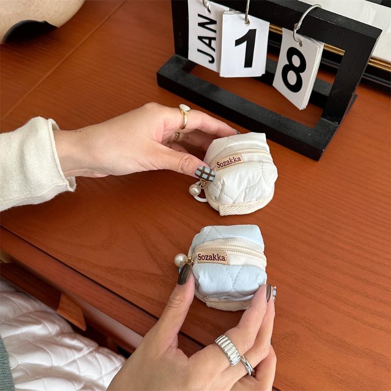 31221 cute cartoon new earphone protective case quilted soft case for AirPods protective case earphone bag