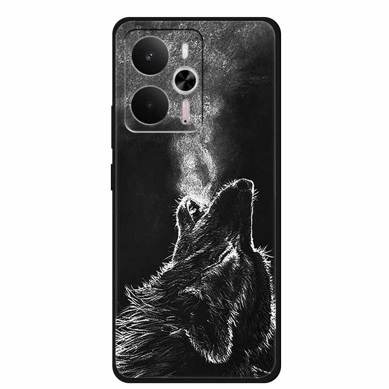 For Realme 14 Case Soft TPU Black Silicone Cover for Realme 14 5G Global RMX5070Soft Case Shockproof Cover RMX5070 Oppo Realme14