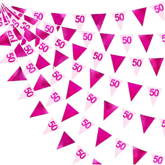 26FT Black Silver 30th Birthday Party Decorations Fabric Pennant Banner Garland Streamers for Women Mens Dirty Thirty 30 and Fabulous Birthday Cheers