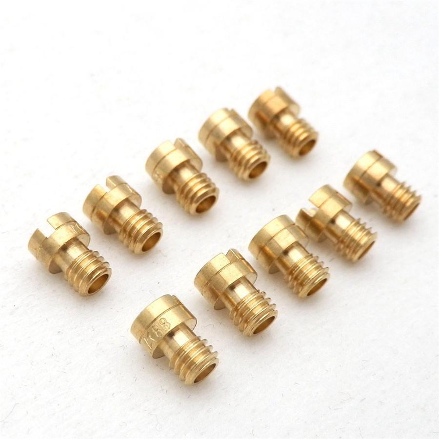 New 10 Sizes 4mm Main Jets For 50cc Carb Found on 139QMB 50,60,80cc 4-stroke Scooter