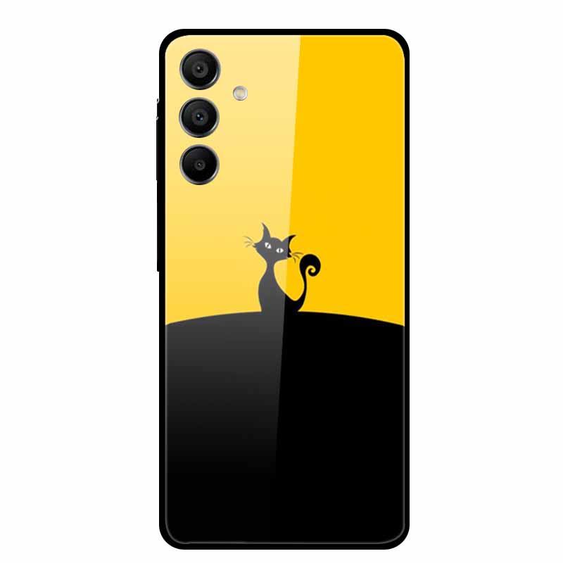 Tempered Glass Case for Samsung Galaxy A16 5G Back Cover Hard Case for SamsungA16 Phone Case Fundas Cool Protective Cute Bumper