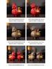 Chinese Ceramic Tang Horse Ornament Pair - Zodiac Year Desktop Decoration