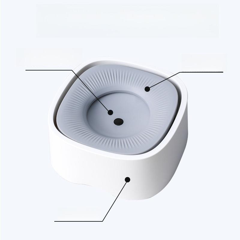 Pet water dispenser dog cat feeding bowl drinking bowl floating bowl drinking bowl cat bowl dog bowl non wetting mouth universal